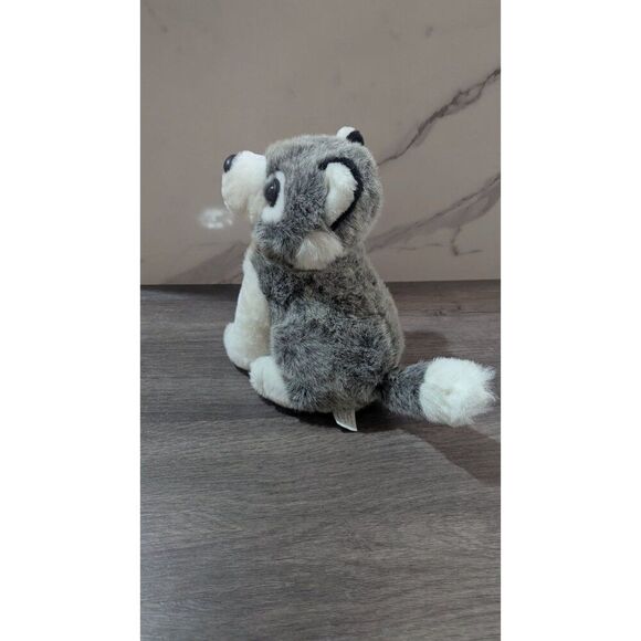 TB   Trading Co 9"Plush Husky Dog Toy " Gray & White Stuffed Animal - Picture 5 of 11